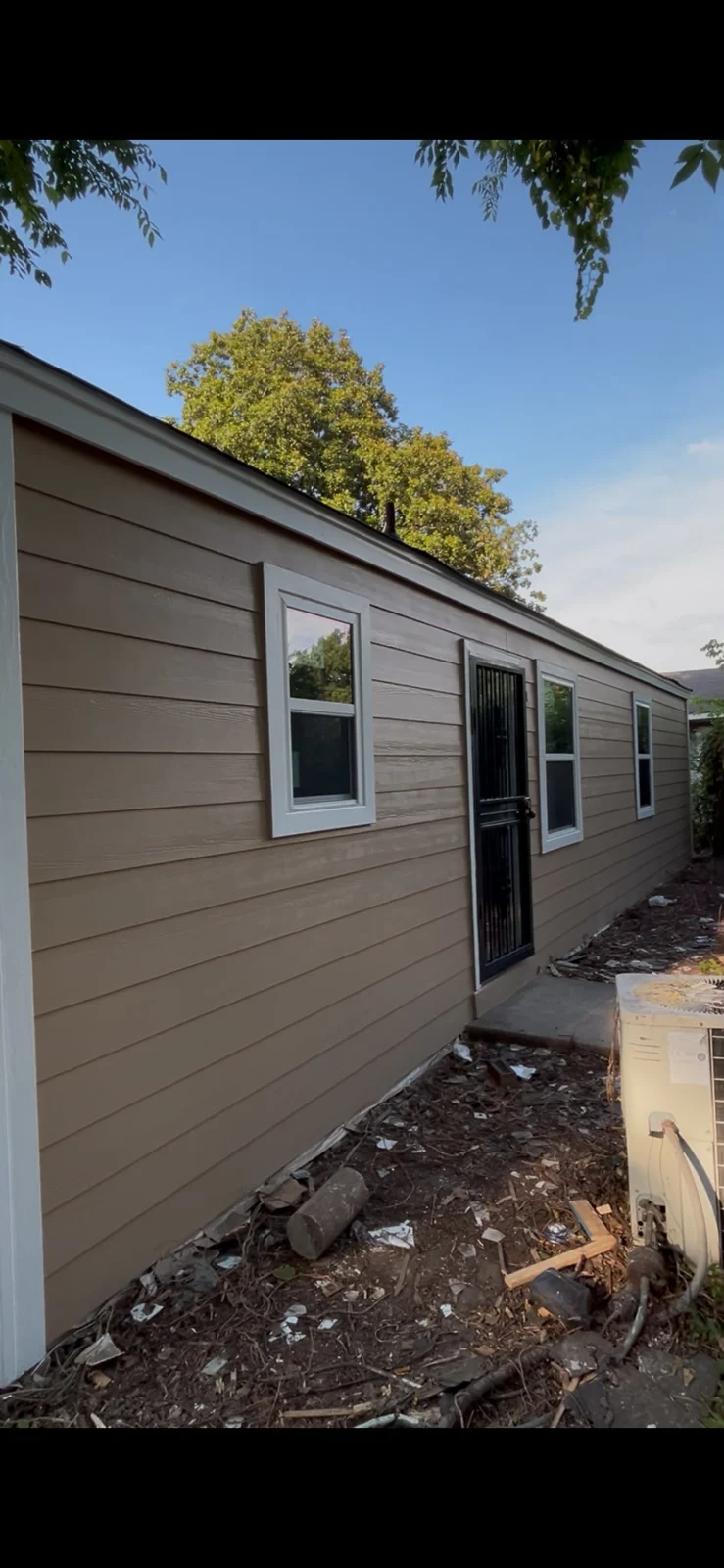 Completed siding renovation